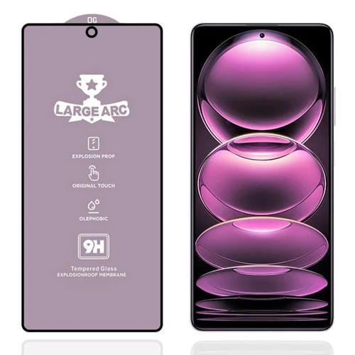 Película de vidrio templado de arco grande de aluminio de alta resistencia 9H de 0,4 mm para Xiaomi Redmi Note 12 Pro 4G/12 Pro+