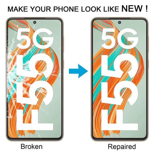 Glaslinsen außen Samsung Galaxy F55 SM-E556B mit OCA-Klebstoff (10 Stück)