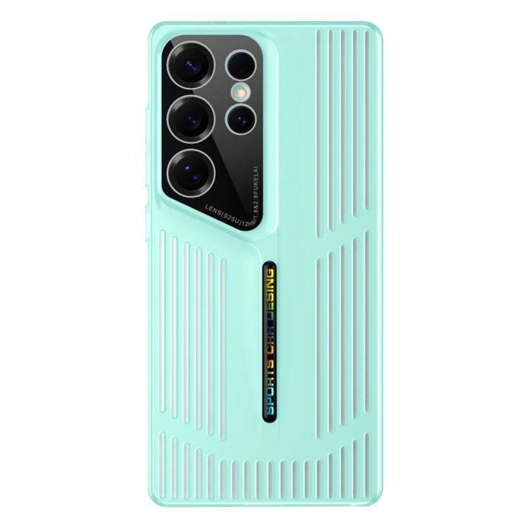 Funda para Samsung Galaxy S25 Ultra 5G, translĂșcida, esmerilada y con disipaciĂłn de calor (verde)