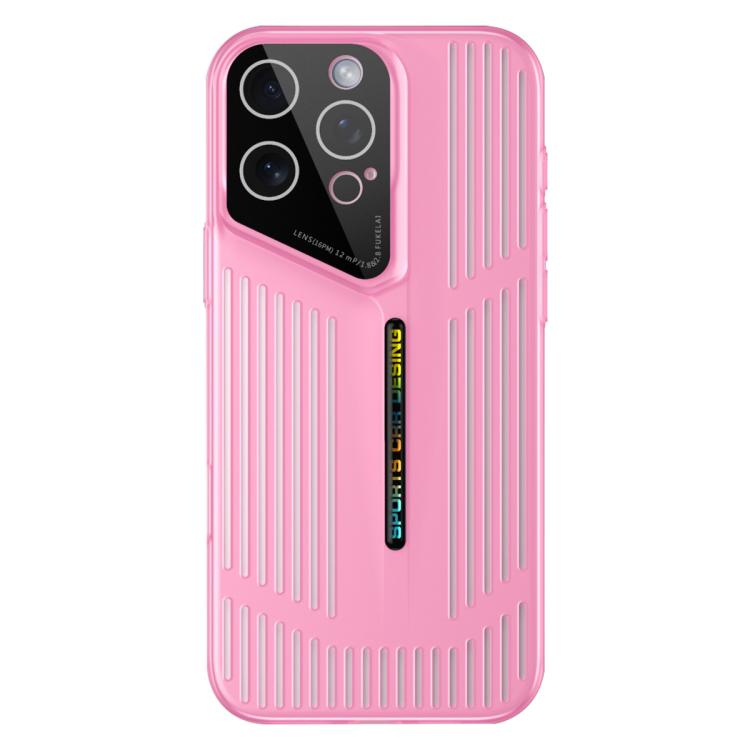 Funda para iPhone 12 Pro Max, translúcida, esmerilada y con disipación de calor (rojo claro)