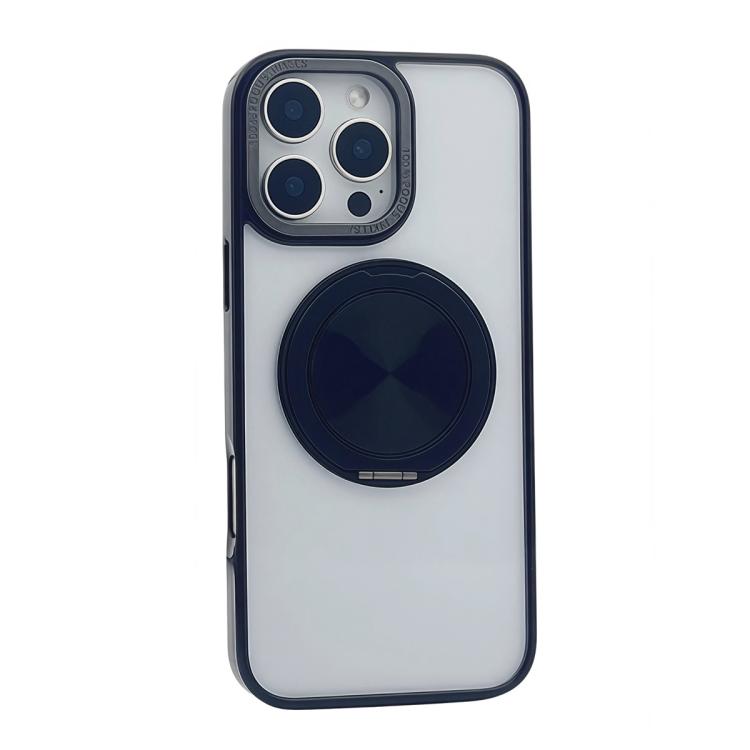 Funda MagSafe semitransparente con rotación de 360 grados para iPhone 15 (negra)