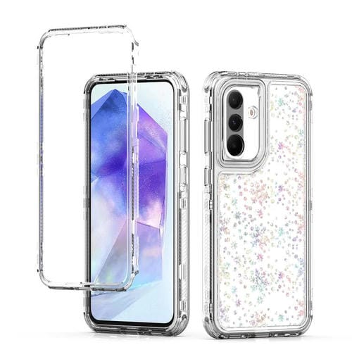 Funda de acrĂlico transparente con efecto lĂĄser para Samsung Galaxy A36 5G (copo de nieve)