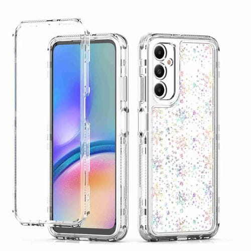 Funda de acrĂlico transparente con efecto lĂĄser para Samsung Galaxy A05s (copo de nieve)