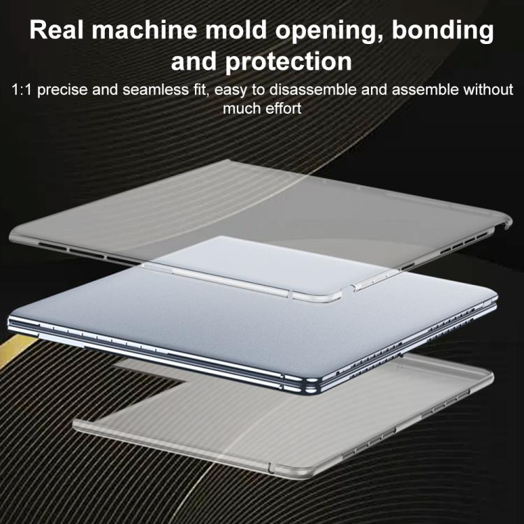 Funda GKK para Huawei MateBook X Pro 2024 cobertura total ultrafina (Negro translúcido)
