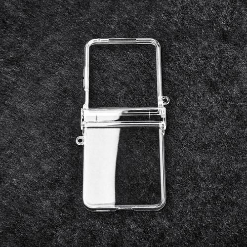 Funda para Xiaomi Mix Flip 2 con tres partes de policarbonato transparente y hebilla lateral a prueba de golpes