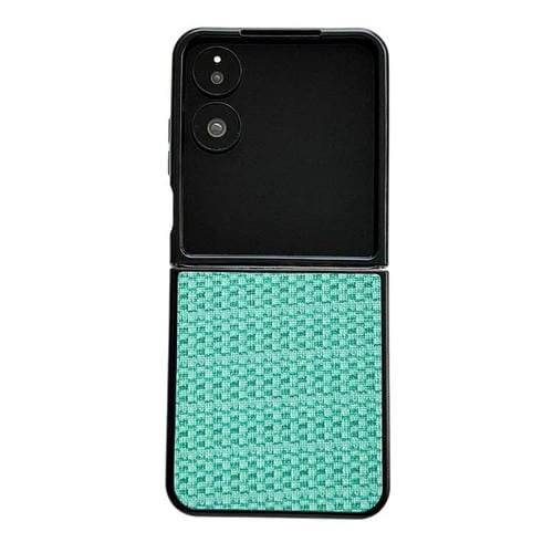 Funda protectora con diseño de tejido de fantasĂa para Xiaomi Mix Flip 2 (verde)