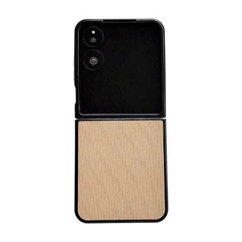 Funda protectora con textura vertical para Xiaomi Mix Flip 2 (caqui)