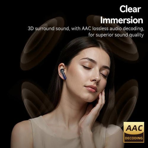Auriculares inalámbricos Bluetooth USAMS Echo E02 ANC y ENC TWS intraaurales (blancos)