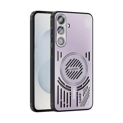 Funda para Samsung Galaxy S25+ 5G ABEEL Ice Fox Series con disipador de calor Magsafe (rosa y morado)