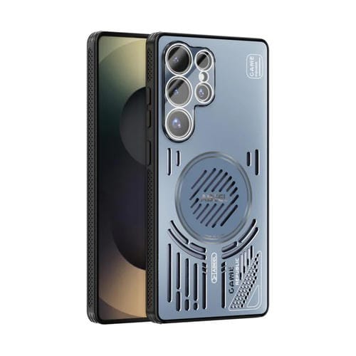 Funda con disipador de calor Magsafe para Samsung Galaxy S25 Ultra 5G ABEEL Ice Fox Series (azul)