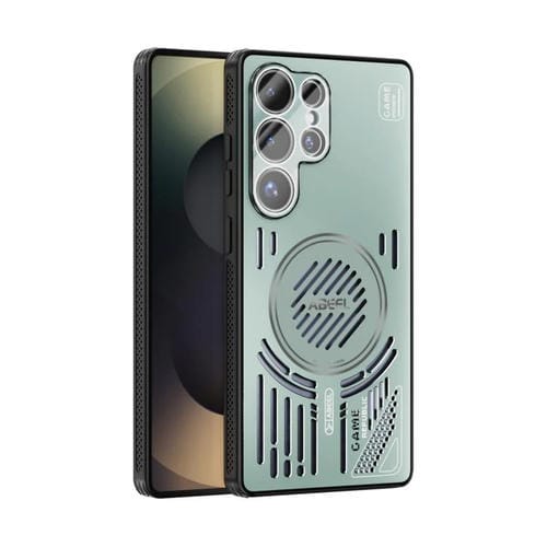 Funda con disipador de calor Magsafe para Samsung Galaxy S25 Ultra 5G ABEEL Ice Fox Series (verde claro)