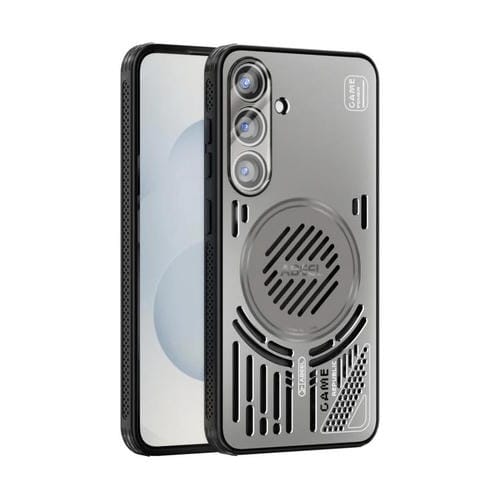 Funda para Samsung Galaxy S25 5G ABEEL Ice Fox Series con disipador de calor Magsafe (gris titanio)