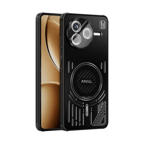 Funda para Redmi K80 ABEEL Ice Fox Series con disipador de calor Magsafe (negra)