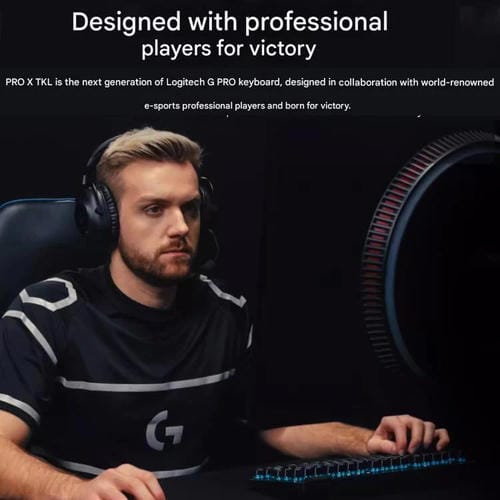 Teclado inalámbrico Logitech G PRO X TKL interruptores mecánicos GX-T (Blanco)