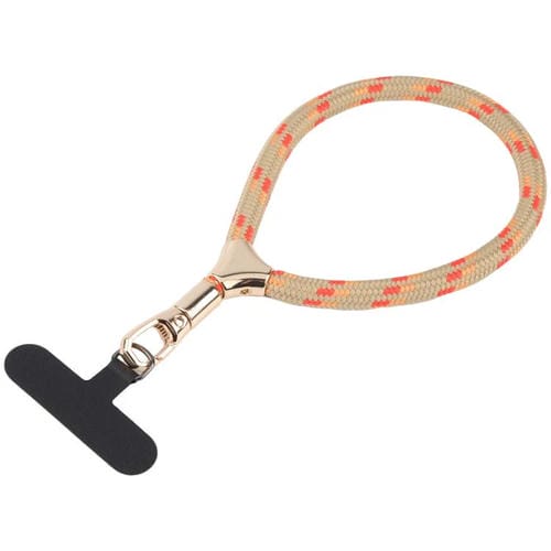 8mm Adjustable Gold Buckle Wrist Short Strap Anti-lost Mobile Phone Lanyard(Brown Dot Color)