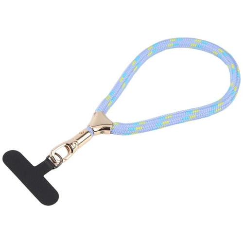 8mm Adjustable Gold Buckle Wrist Short Strap Anti-lost Mobile Phone Lanyard(Blue Dot Color)