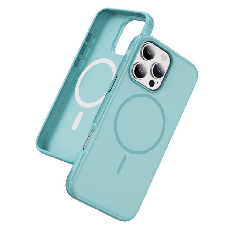 Funda hĂbrida de TPU Magsafe original para iPhone 16 Pro (azul claro)