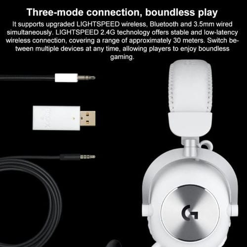 Auriculares inalámbricos Logitech G PRO X2 Bluetooth 2.4G modo dual (Rosa)