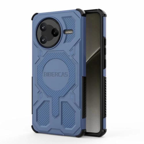 Funda BIBERCAS Real Color Series MagSafe a prueba de golpes para Redmi K80 (azul)