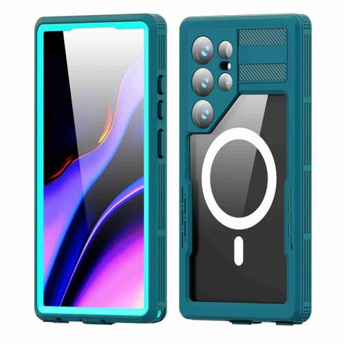 Funda RedPepper para Samsung Galaxy S24 Ultra 5G, resistente al agua IP68, triple protecciĂłn MagSafe (azul)