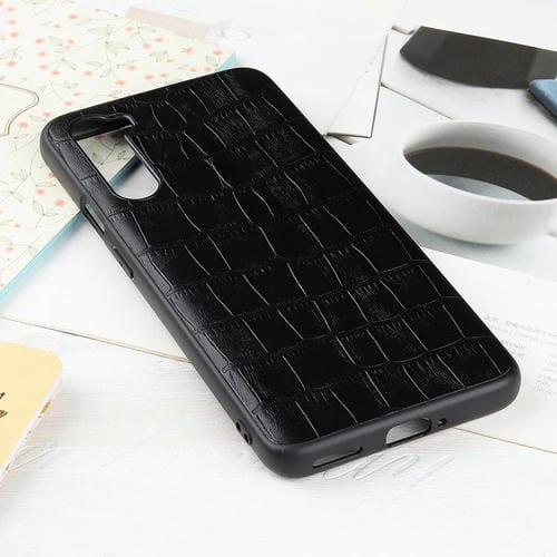 Funda protectora de cuero con textura de cocodrilo para Huawei Mate 4 Lite / Maimang 9 (negro)