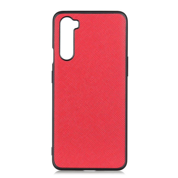 Hella Funda protectora de cuero genuino con textura cruzada para Huawei Mate 4 Lite / Maimang 9 (Rojo)