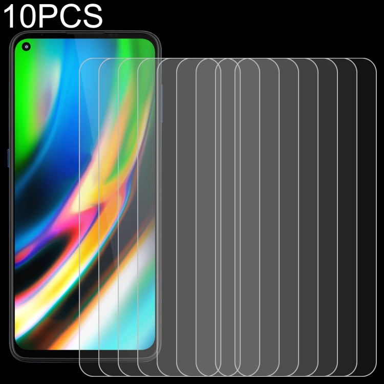 Para Motorola Moto G9 Plus 10 PCS 0.26mm 9H 2.5D Película de vidrio templado
