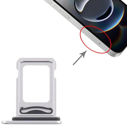 Tabuleiro Cartão SIM + SIM Apple iPhone 16e (Prata)