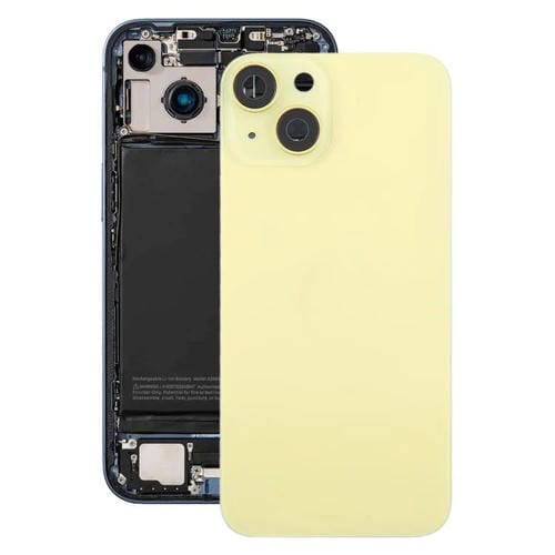 Back Battery Cover with Central Frame Apple iPhone 14 (China) (Yellow)