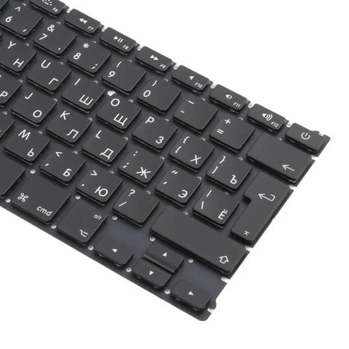 Apple MacBook Air 13 Polegadas A1466 A1369 (2011-2015) Teclado Versão Ru com Retorno de Carro Grande