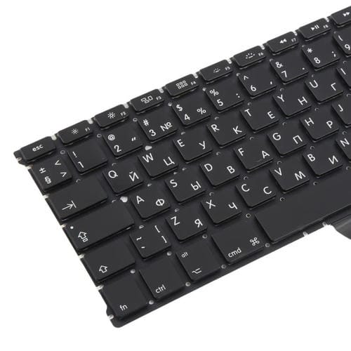 Apple MacBook Air 13 Polegadas A1466 A1369 (2011-2015) Teclado Versão Ru com Retorno de Carro Grande