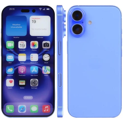 Modelo de Pantalla Falsa con Pantalla a Color para iPhone 16 (Ultramar)