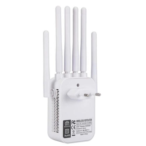 Enrutador Inalámbrico WIFI SM-011 de 1200 M con Seis Antenas (Enchufe de la UE)