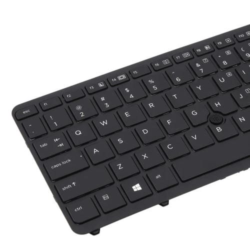 Teclado retroiluminado y puntero para HP EliteBook 840 G1/850 G1 (versión estadounidense) (negro)