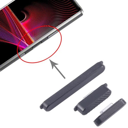 Botón de Encendido y Control de Volumen Originales Sony Xperia 1 III (Negro)