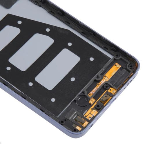 Coperchio posteriore della batteria in plastica con cornice centrale e coperchio della lente della fotocamera per ZTE Blade V70 Max (Viola)