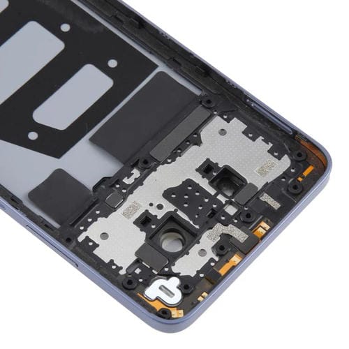 Coperchio posteriore della batteria in plastica con cornice centrale e coperchio della lente della fotocamera per ZTE Blade V70 Max (Viola)