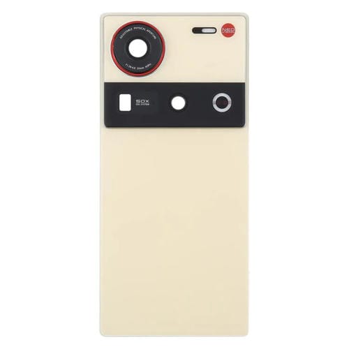 Back Glass Battery Cover with Camera Lens Cover for ZTE Nubia Z70 Ultra NX733J NX736J (Golden)