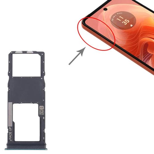 SIM Card and Micro SD Tray Motorola Moto G04 (Green) (10 Units)