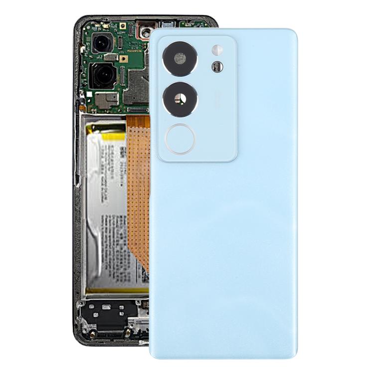 Tampa Traseira da Bateria Vivo S17 Pro 5G V2284A com Lente da Câmara (Azul)