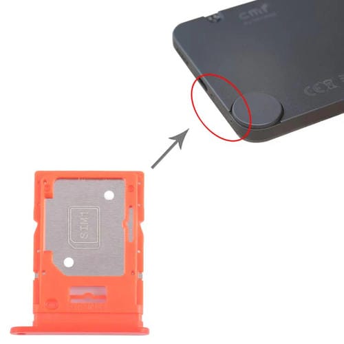 Dual SIM Card Tray + Micro SD Nothing Phone 1 (Orange)