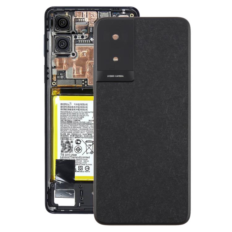 Carcasa trasera original con tapa para lente de cámara TCL K24 (negra)