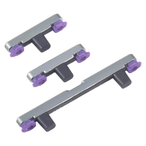 Para Motorola Edge 60 Pro 10 pares de botones de encendido y control de volumen (gris)