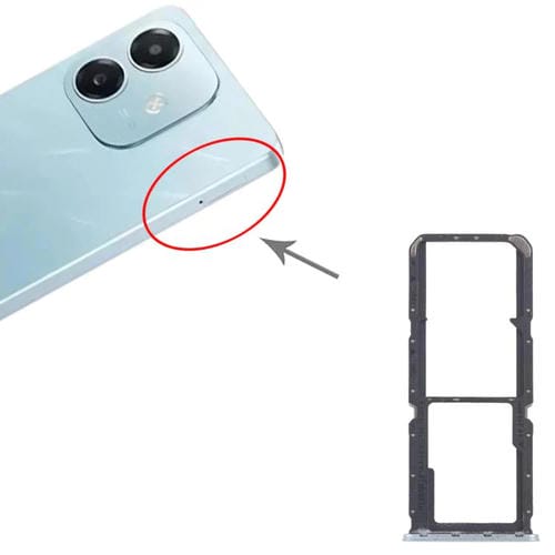 Bandeja para tarjeta SIM original (10 unidades) para OPPO A3x 4G CPH2641 + bandeja para tarjeta SIM + bandeja para tarjeta Micro SD (verde)