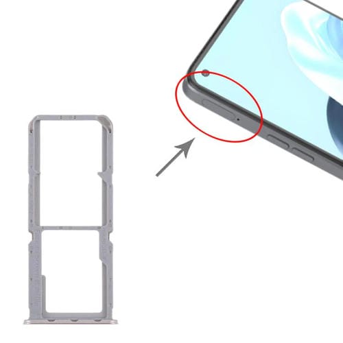 Bandejas para tarjeta SIM original (10 unidades) + bandeja para tarjeta SIM + bandeja para tarjeta Micro SD (dorada) para OPPO Reno7 4G CPH2363