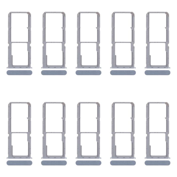 Bandejas para tarjeta SIM original (10 unidades) + bandeja para tarjeta SIM + bandeja para tarjeta Micro SD (azul) para OPPO Reno7 4G CPH2363