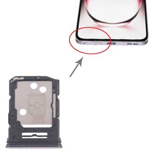 Bandejas para tarjeta SIM original (10 unidades) para OPPO Reno12 5G CPH2625 + bandeja para tarjeta SIM/tarjeta Micro SD (rosa)