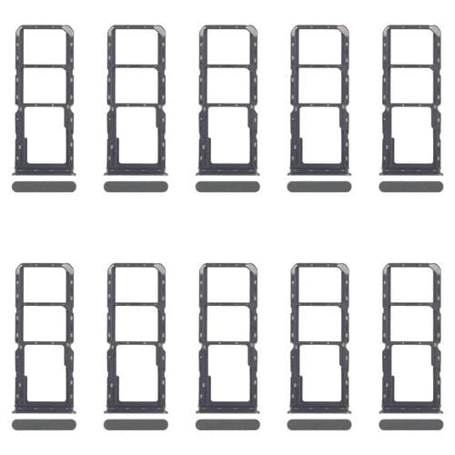Para Realme C67 4G RMX3890, 10 bandejas SIM originales + bandeja para tarjeta SIM + bandeja para tarjeta Micro SD (verde oscuro)