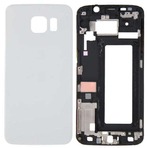 Full Cover Samsung Galaxy S6 Edge/G925 LCD and Battery (White)