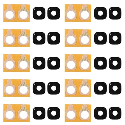 Rückseitige Kameraglasabdeckung mit Aufkleber Samsung Galaxy J5 Prime - Packung mit (10 Stück)